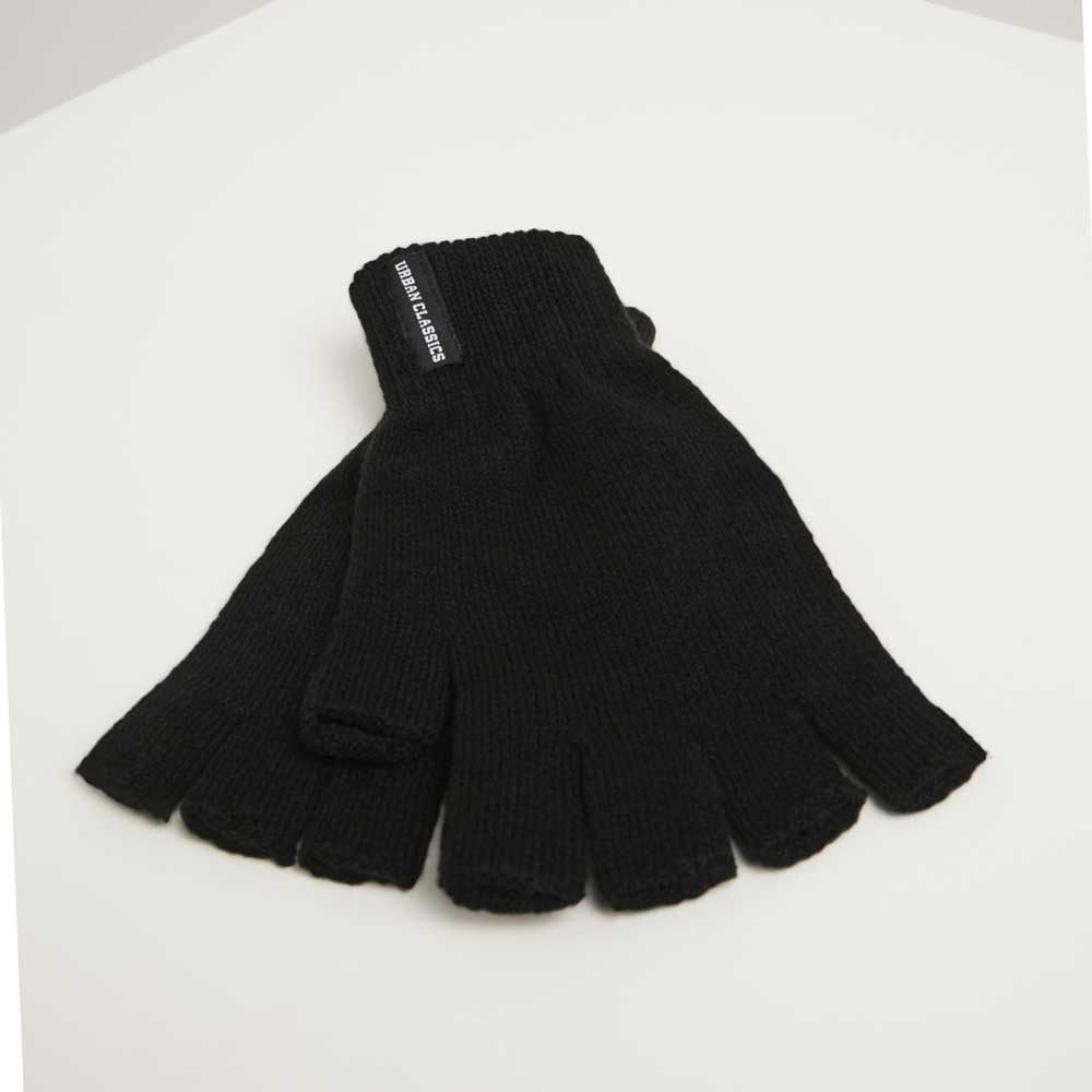 Urban Classics - Half Finger 2Pack Winterhandschuhe - Schwarz